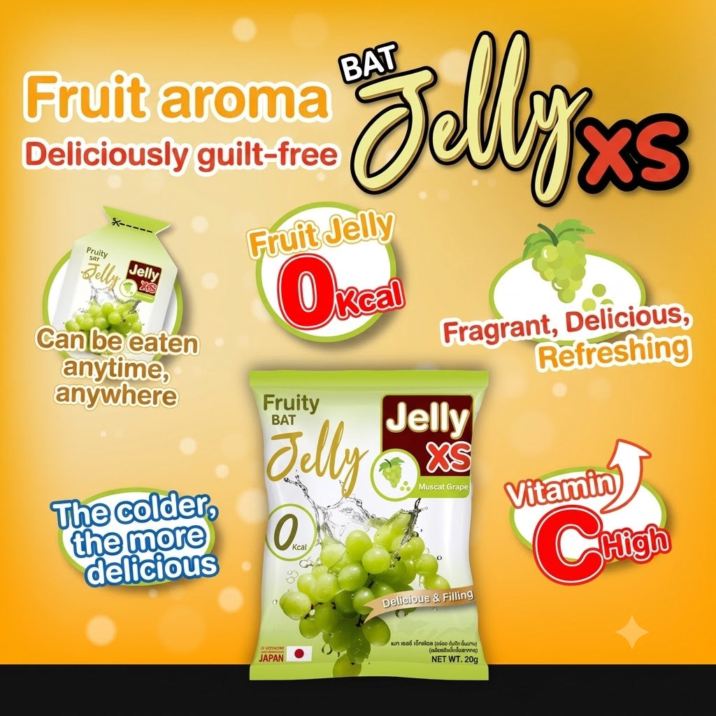 BAT Jelly XS – Shine Muscat Grape Flavour [20g x 7 Sachets]