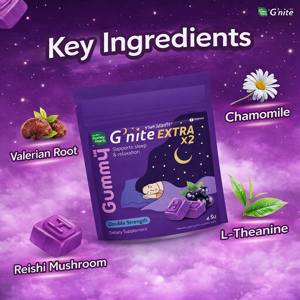 Handy Herb 2× G’nite Gummies - Extra-Strength Natural Sleep Support